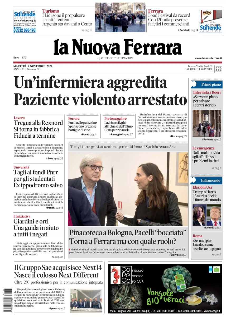 Prima-pagina-nuova ferrara-oggi-edizione-del-2024-11-05